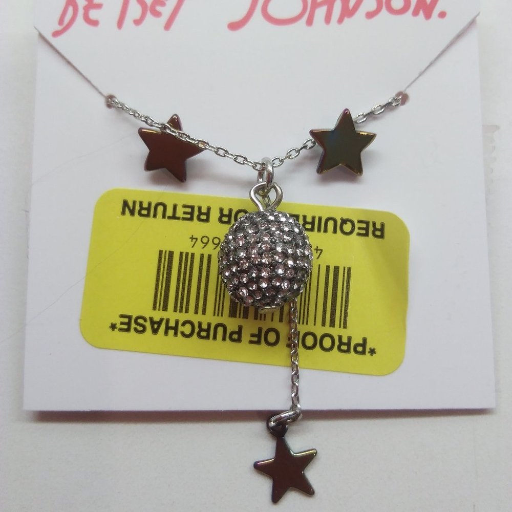 Betsey Johnson New Earth and Star Necklace & ER
